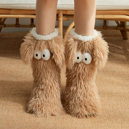 💗 Final day for this special offer—50% off! 💕 Plush home socks/floor socks—thick, fleece-lined, and designed with anti-slip grips for indoor winter wear.
