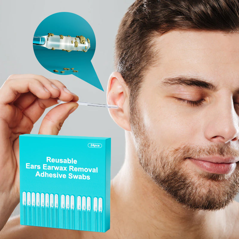 👂 Reusable Earwax Removal Adhesive Swabs – Easy & Mess-Free Ear Cleaning