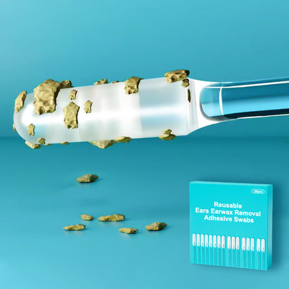 👂 Reusable Earwax Removal Adhesive Swabs – Easy & Mess-Free Ear Cleaning
