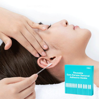 👂 Reusable Earwax Removal Adhesive Swabs – Easy & Mess-Free Ear Cleaning
