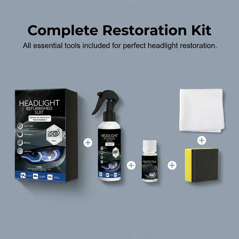 🚗 50% OFF ! 🔆Professional Car Headlight Restoration Kit