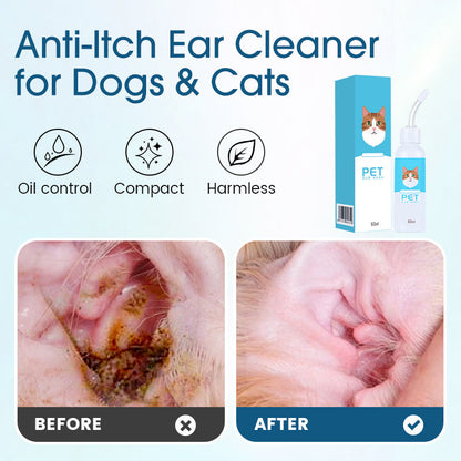 🔥Buy one get one free for a limited time!🔥 🐱 Ear cleaner to relieve ear itching in dogs and cats🐶