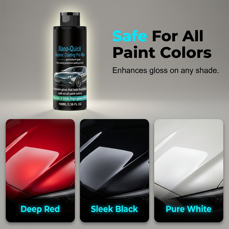 🚗 50% OFF NOW!💧 High-Gloss Hydrophobic Nano Ceramic Spray – Mirror Shine & Water Protection – Car Beauty Treatment ✨