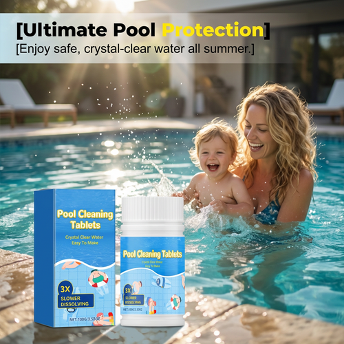 🔥Buy 1 Get 1 Free🔥🏊‍♂️Pool Cleaning Tablets for Crystal Clear Water