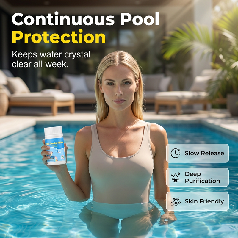 🔥Buy 1 Get 1 Free🔥🏊‍♂️Pool Cleaning Tablets for Crystal Clear Water