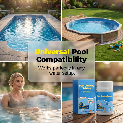 🔥Buy 1 Get 1 Free🔥🏊‍♂️Pool Cleaning Tablets for Crystal Clear Water