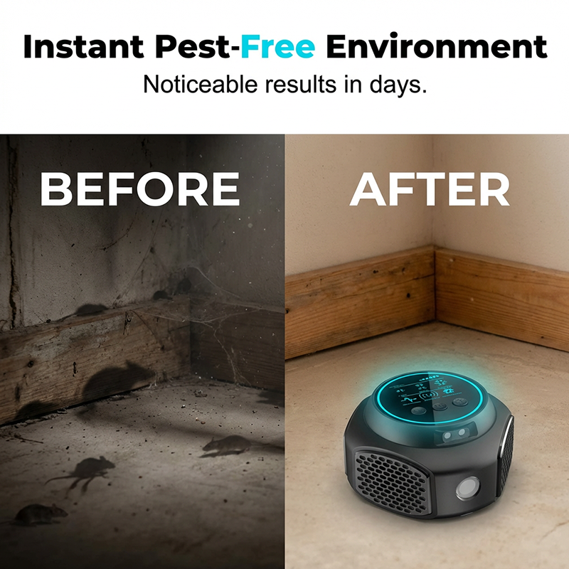 ⚡Limited-time 50% off! 【High-Power Ultrasonic Pest Repeller】— Rats and cockroaches will leave on their own—No chemicals needed, no extermination required! 🚫🐭