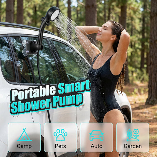 🔥HOT SALE 50% OFF💧Smart Portable Shower Pump for Travel & Home