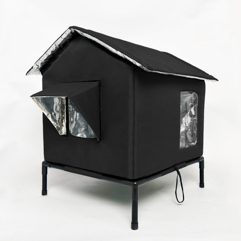 🏠 LIMITED TIME 50% OFF! 🐈 All-Weather Elevated Outdoor Cat House – Waterproof, Insulated & Foldable 🌧️