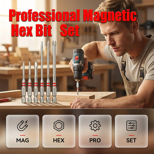 📢📢50% OFF !! ⏰Heavy-Duty Pagoda Hex Bits Set