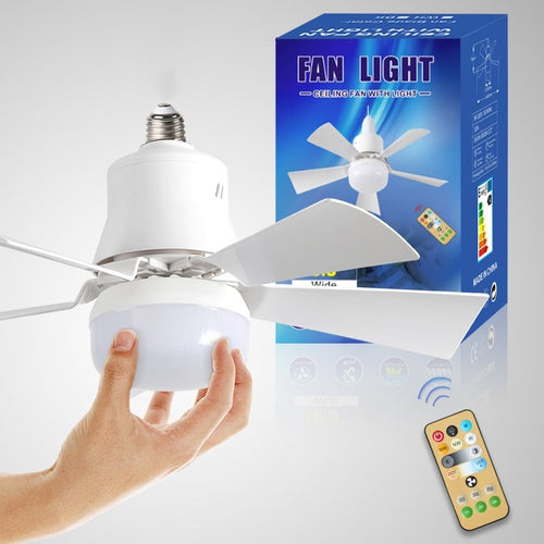 🔥sale-50%OFF-🎁2-IN-1 PORTABLE CEILING FAN & LIGHT with Remote Control