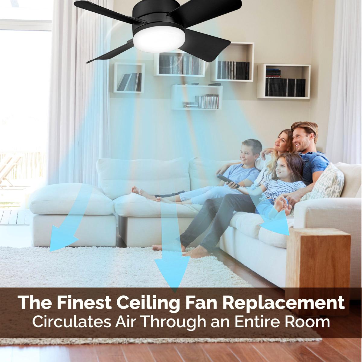 🔥sale-50%OFF-🎁2-IN-1 PORTABLE CEILING FAN & LIGHT with Remote Control