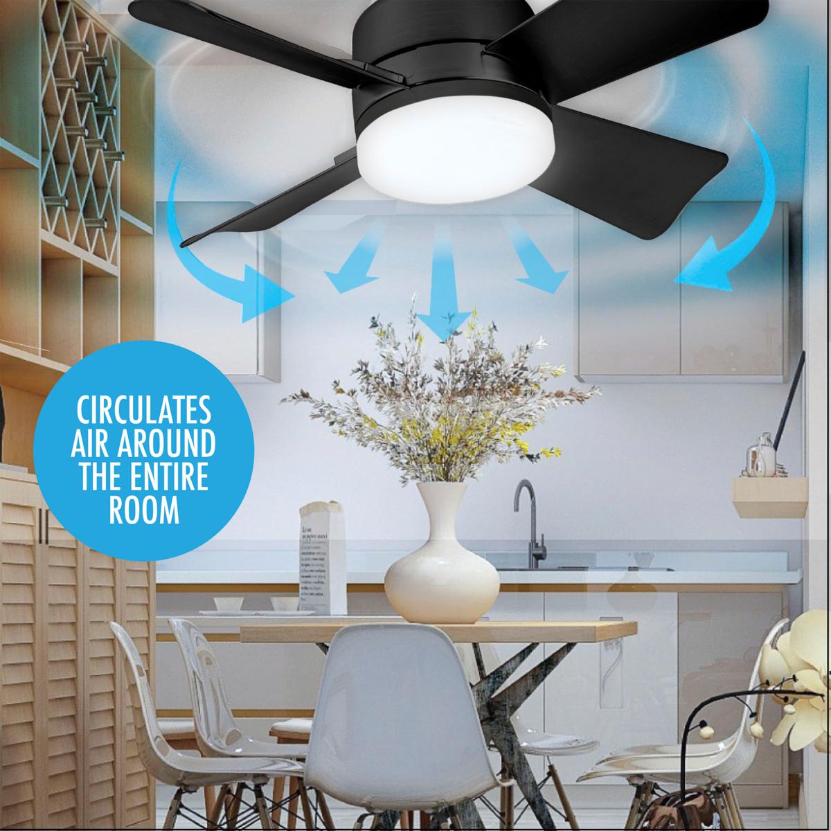 🔥sale-50%OFF-🎁2-IN-1 PORTABLE CEILING FAN & LIGHT with Remote Control
