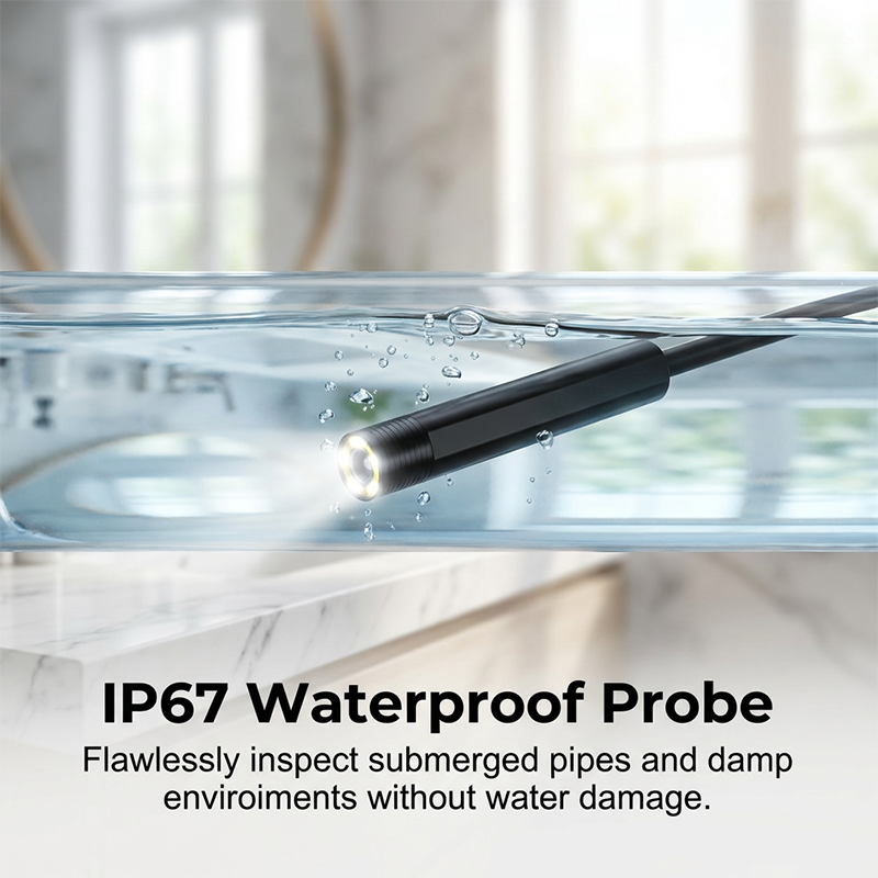 🔬Waterproof Industrial Endoscope Camera with 4.3" IPS Screen