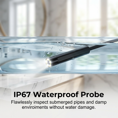 🔬Waterproof Industrial Endoscope Camera with 4.3" IPS Screen