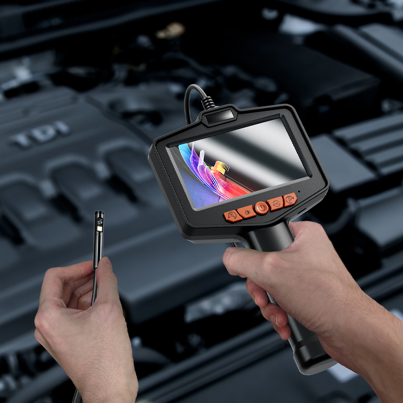🔬Waterproof Industrial Endoscope Camera with 4.3" IPS Screen