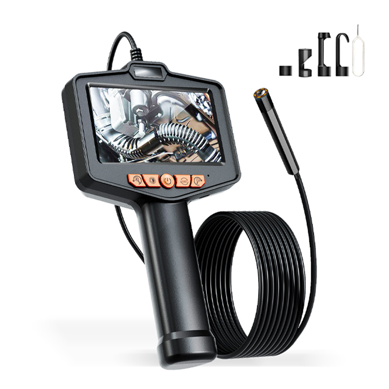 🔬Waterproof Industrial Endoscope Camera with 4.3" IPS Screen