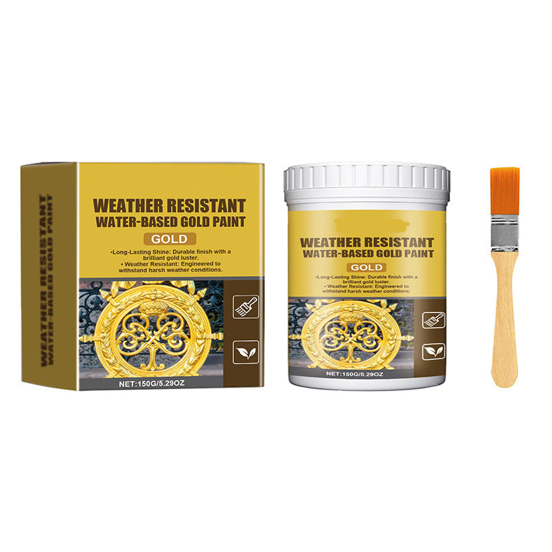 ✨Restore Rusty Metal with Weather-Resistant Water-Based Gold Paint