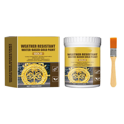 ✨Restore Rusty Metal with Weather-Resistant Water-Based Gold Paint