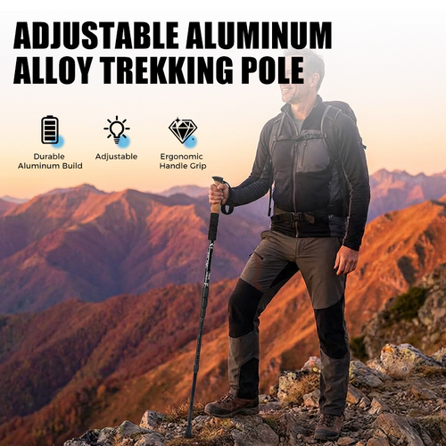 📢50% OFF⏰Adjustable Aluminum Alloy Trekking Pole