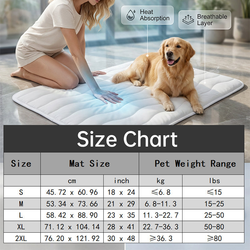 ❄️ 50%OFF 🧊Breathable Washable Pet Cooling Mat