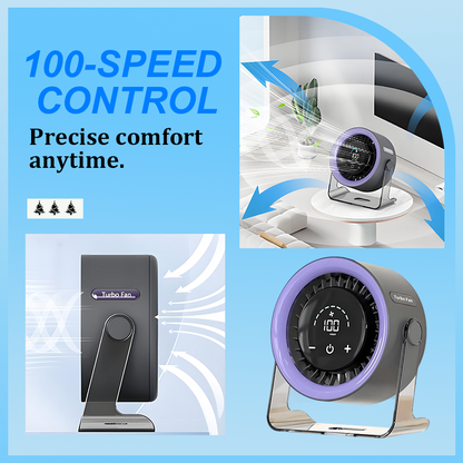 🔥Limited-time 50% off🏆2026 Desktop Fan – Rechargeable and Plug-in 2-in-1