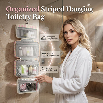 ✨50%OFF✨Striped hanging travel toiletry bag