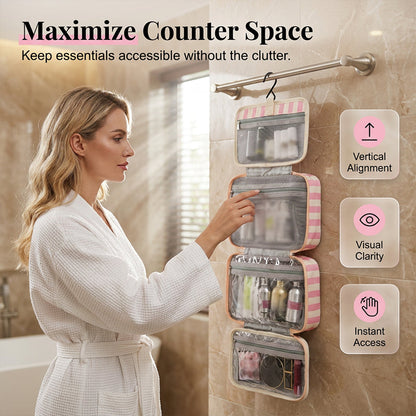 ✨50%OFF✨Striped hanging travel toiletry bag