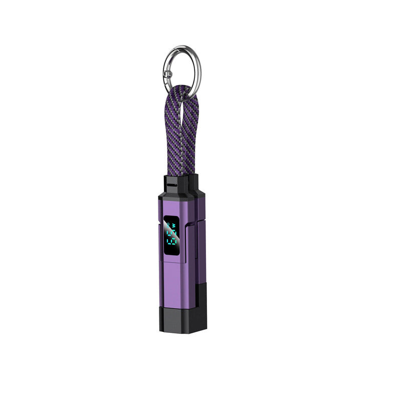 🔌Limited-time 50% off✨ 4-in-1 Charging Cable with Digital Display & Keychain