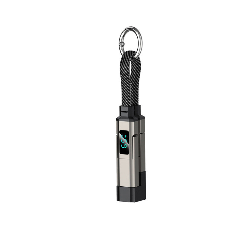 🔌Limited-time 50% off✨ 4-in-1 Charging Cable with Digital Display & Keychain