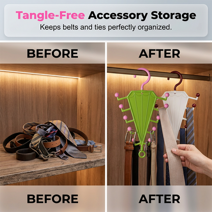 🔥Buy 2 Get 1 Free✨Multi-Functional V-Shaped Double Sided Hanger Storage Rack