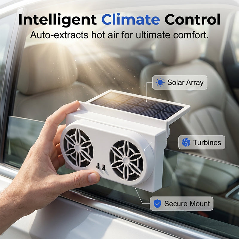 🧊50%off🧊Solar Powered Car Ventilator Fan