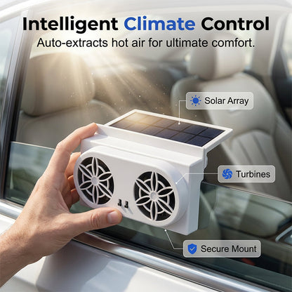 🧊50%off🧊Solar Powered Car Ventilator Fan