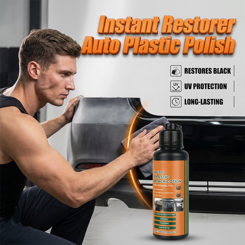 📢📢 50% OFF! 🚗✨ Multi-Purpose Black Plastic Restorer for Cars 🛡️