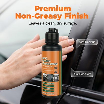 📢📢 50% OFF! 🚗✨ Multi-Purpose Black Plastic Restorer for Cars 🛡️