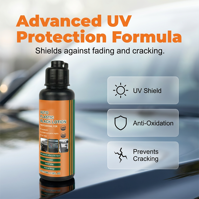 📢📢 50% OFF! 🚗✨ Multi-Purpose Black Plastic Restorer for Cars 🛡️