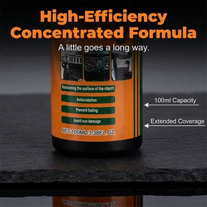 📢📢 50% OFF! 🚗✨ Multi-Purpose Black Plastic Restorer for Cars 🛡️