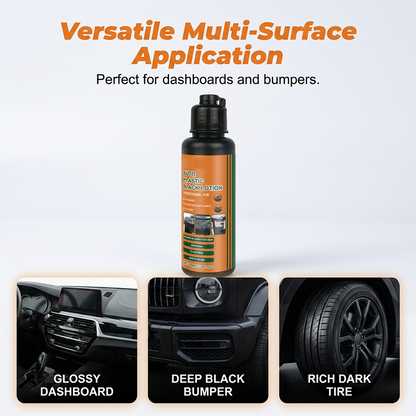 📢📢 50% OFF! 🚗✨ Multi-Purpose Black Plastic Restorer for Cars 🛡️