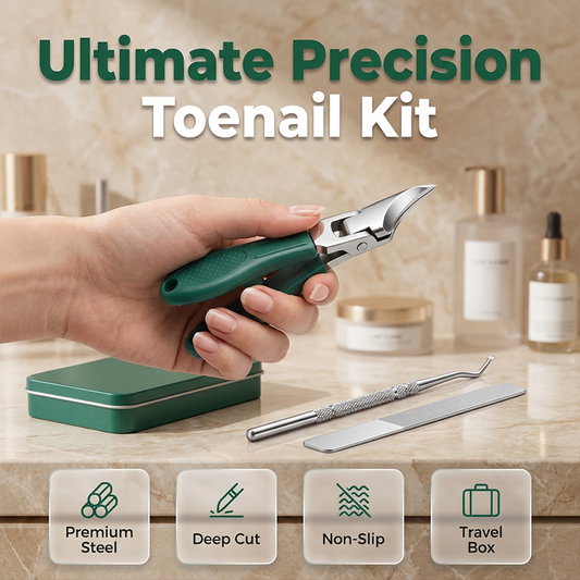 ✂️ Precision Nail Care 3-Piece Set | Curved Blade Prevents Splitting