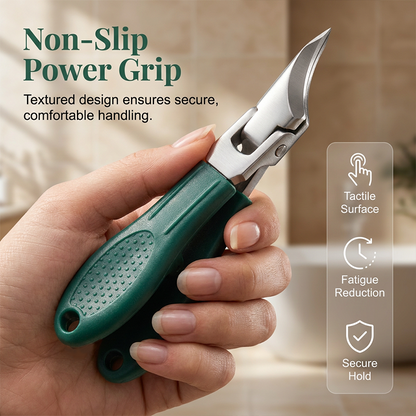 ✂️ Precision Nail Care 3-Piece Set | Curved Blade Prevents Splitting