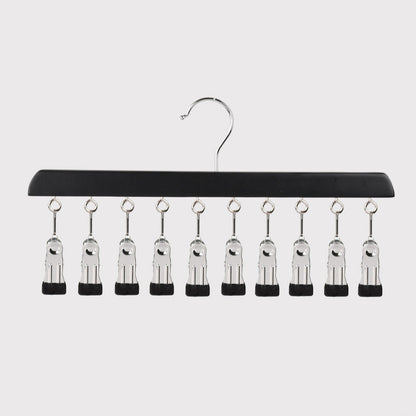 📢📢50% OFF !! ⏰Multi-Clip Wooden Hanger for Closet Organization