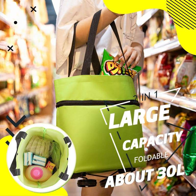 📢📢Buy 1 Get 1 Free⏰2-in-1 Foldable Shopping Cart
