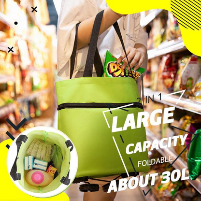 📢📢Buy 1 Get 1 Free⏰2-in-1 Foldable Shopping Cart