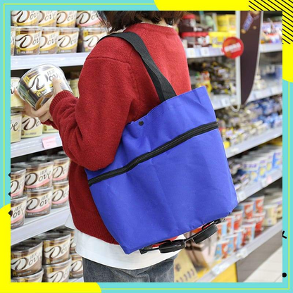 📢📢Buy 1 Get 1 Free⏰2-in-1 Foldable Shopping Cart