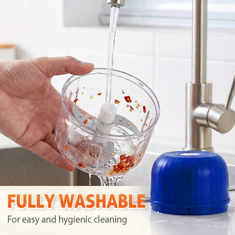 👶🥕🍎 LIMITED-TIME 50% OFF! Versatile Electric Mini Chopper – Grind, Mince, Puree – Stainless Steel Blades, Easy Clean – Great for Baby Food, Salsa, Dips, and Dressings 🧑‍🍳✨