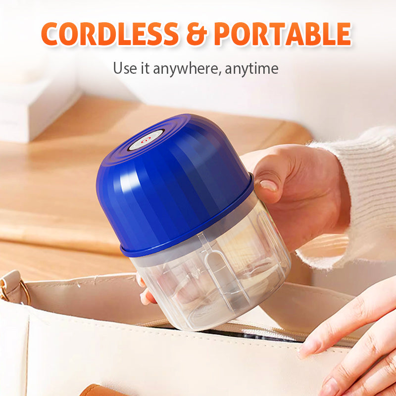 👶🥕🍎 LIMITED-TIME 50% OFF! Versatile Electric Mini Chopper – Grind, Mince, Puree – Stainless Steel Blades, Easy Clean – Great for Baby Food, Salsa, Dips, and Dressings 🧑‍🍳✨