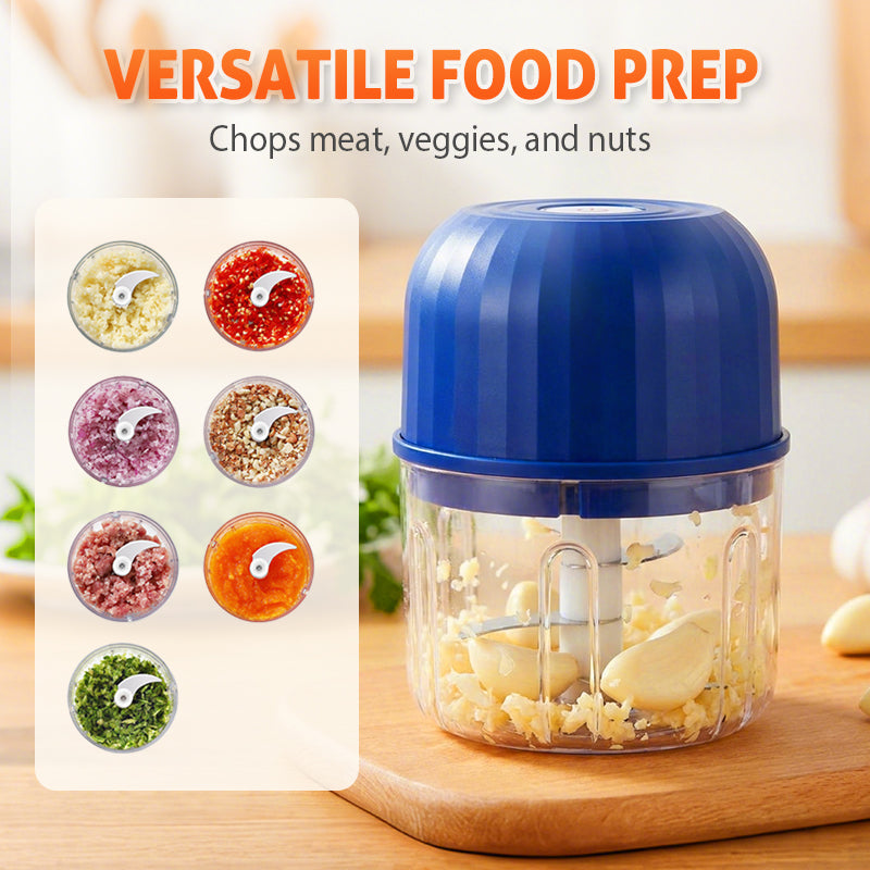 👶🥕🍎 LIMITED-TIME 50% OFF! Versatile Electric Mini Chopper – Grind, Mince, Puree – Stainless Steel Blades, Easy Clean – Great for Baby Food, Salsa, Dips, and Dressings 🧑‍🍳✨