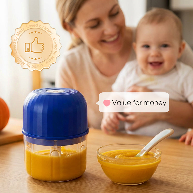 👶🥕🍎 LIMITED-TIME 50% OFF! Versatile Electric Mini Chopper – Grind, Mince, Puree – Stainless Steel Blades, Easy Clean – Great for Baby Food, Salsa, Dips, and Dressings 🧑‍🍳✨