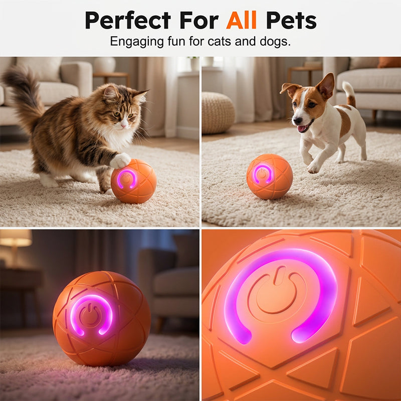 🔥Limited-time 50% off🐾Remote-controlled automatic bouncing smart pet ball—3 interactive modes | Chew-resistant | USB-C charging🎾