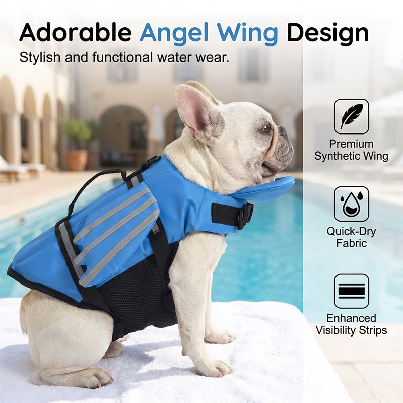 Reflective Angel Wing Dog Life Jacket